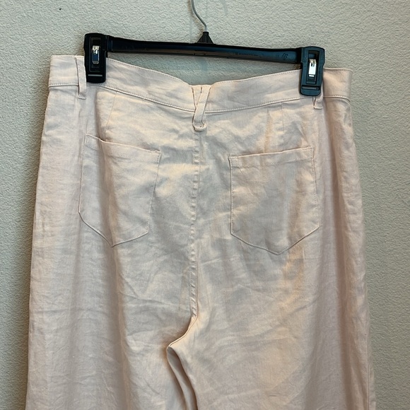 Adyson Parker Wide Leg Linen Blend Crop Pants Size 8 - Picture 7 of 8